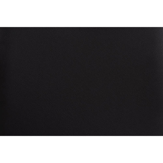 Baxton Studio Dylin Modern and Contemporary Black Faux Leather Upholstered and Dark Brown Finished Wood 7-Piece Dining Set