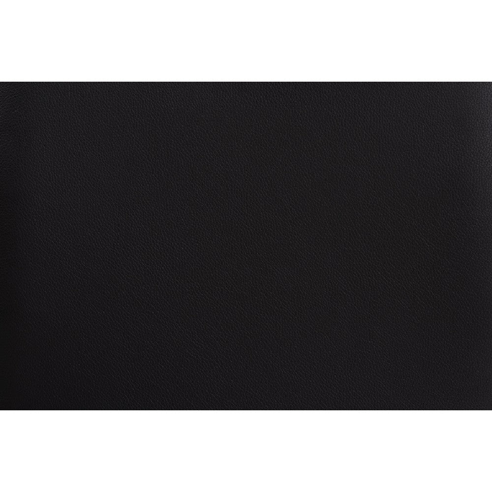 Baxton Studio Dylin Modern and Contemporary Black Faux Leather Upholstered and Dark Brown Finished Wood 7-Piece Dining Set