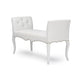 Baxton Studio Kristy Modern and Contemporary White Faux Leather Classic Seating Bench WHI-BBT5197-Bench-White