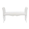 Baxton Studio Kristy Modern and Contemporary White Faux Leather Classic Seating Bench WHI-BBT5197-Bench-White