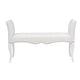 Baxton Studio Kristy Modern and Contemporary White Faux Leather Classic Seating Bench WHI-BBT5197-Bench-White