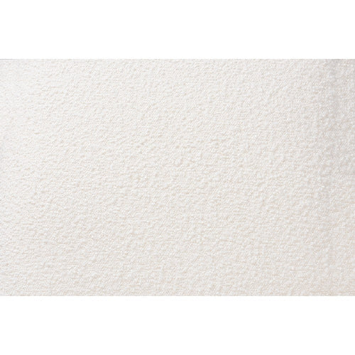 Baxton Studio Yashiya Mid-Century Modern Off-White Boucle Upholstered and Walnut Brown Finished Wood Rocking Chair