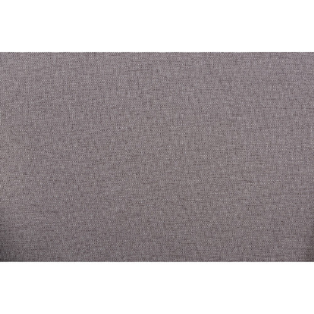 Baxton Studio Theron Mid-Century Transitional Grey Fabric and Espresso Brown Finished Wood 2-Piece Swivel Counter Stool Set