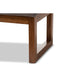 Baxton Studio Caramay Modern and Contemporary Grey Fabric Upholstered Walnut Brown Finished Wood Bench