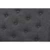 Baxton Studio Linus Mid-Century Modern Dark Grey Fabric Upholstered and Button Tufted Wood Bench WHI-BBT5363-Dark-Grey-Bench