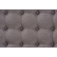 Baxton Studio Alvere Modern and Contemporary Grey Fabric Upholstered Walnut Finished Cocktail Ottoman