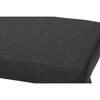 Baxton Studio Rika Mid-Century Modern Dark Grey Fabric Upholstered Walnut Brown Finished Boomerang Bench WHI-BBT5367-Dark-Grey-Walnut-Bench