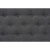 Baxton Studio Arne Mid-Century Modern Dark Grey Fabric Upholstered Walnut Finished Bench