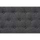 Baxton Studio Arne Mid-Century Modern Dark Grey Fabric Upholstered Walnut Finished Bench