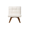 Baxton Studio Darielle Japandi Cream Boucle Fabric and Walnut Brown Finished Rubberwood Accent Chair WHI-BBT5453-Maya-Cream-Walnut-CC