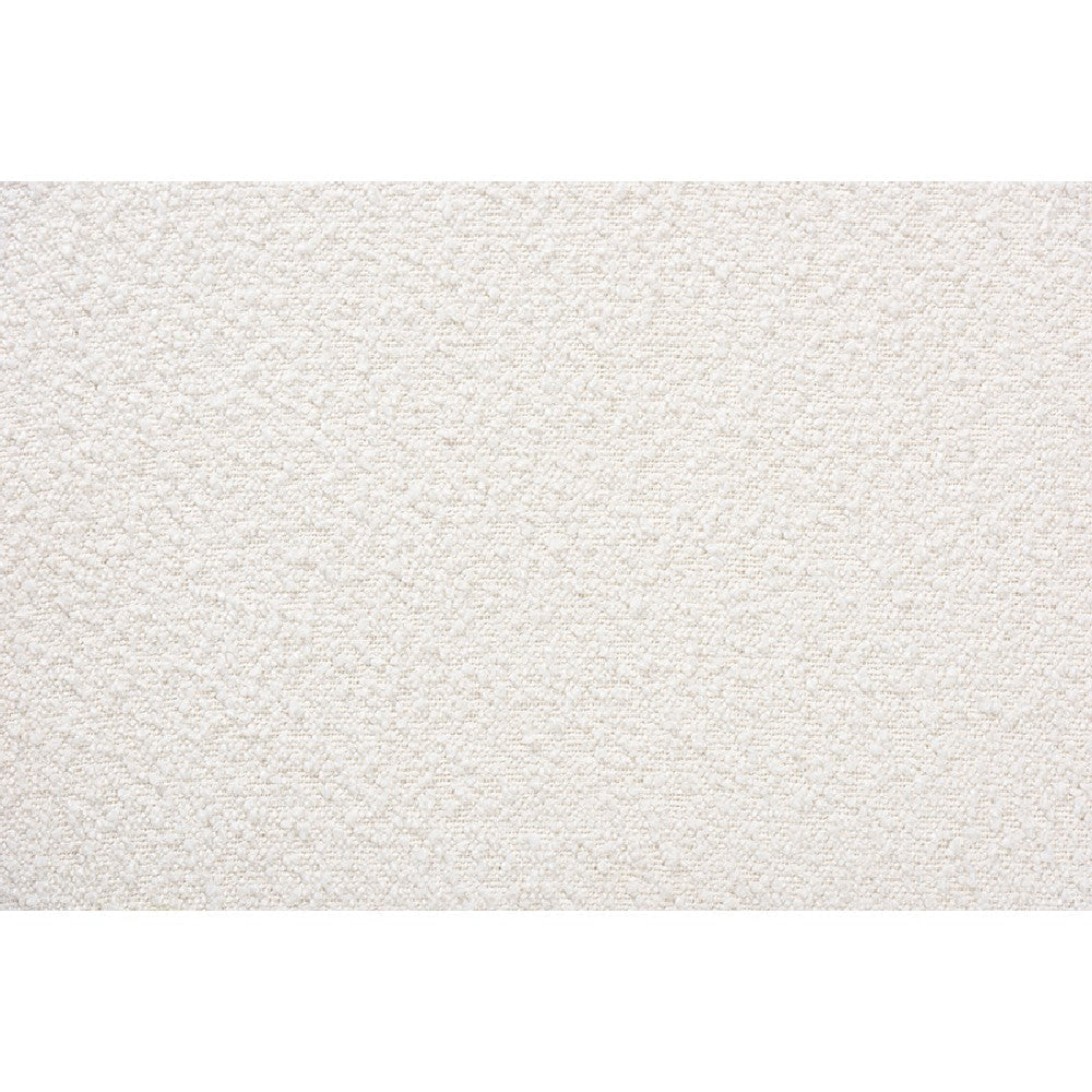 Baxton Studio Darielle Japandi Cream Boucle Fabric and Walnut Brown Finished Rubberwood Accent Chair