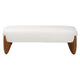 Baxton Studio Vinicio Mid-Century Modern Cream Boucle Accent Bench WHI-BBT5520-Cream-Bench