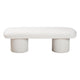 Baxton Studio Laria Modern White Teddy-Bear Fabric Accent Bench WHI-BBT5526-White-Bench