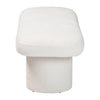 Baxton Studio Laria Modern White Teddy-Bear Fabric Accent Bench WHI-BBT5526-White-Bench