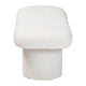 Baxton Studio Laria Modern White Teddy-Bear Fabric Accent Bench WHI-BBT5526-White-Bench