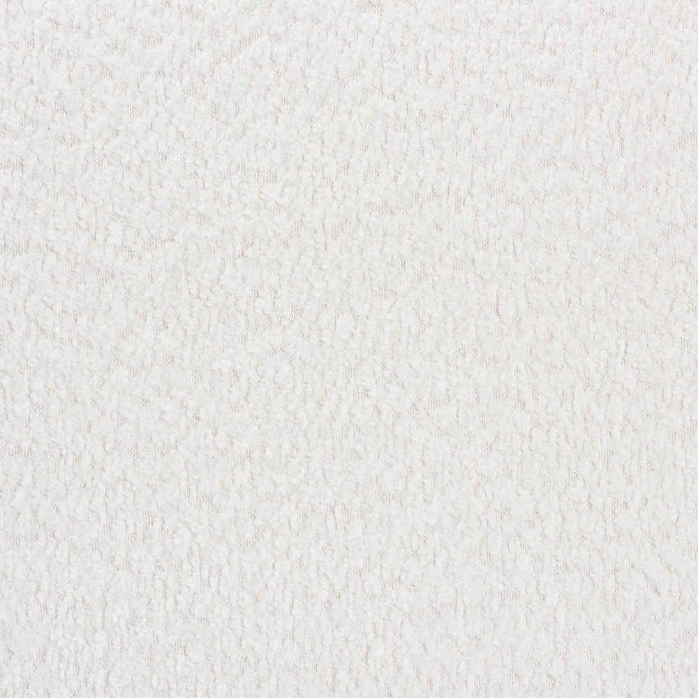 Baxton Studio Laria Modern White Teddy-Bear Fabric Accent Bench WHI-BBT5526-White-Bench