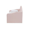 Baxton Studio Timila Modern and Contemporary Light Pink Velvet Fabric Upholstered Twin Size Daybed with Trundle