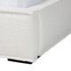 Baxton Studio Laverick Modern Cream Boucle Queen Platform Bed with Border Piping WHI-BBT61214-Cream-Queen