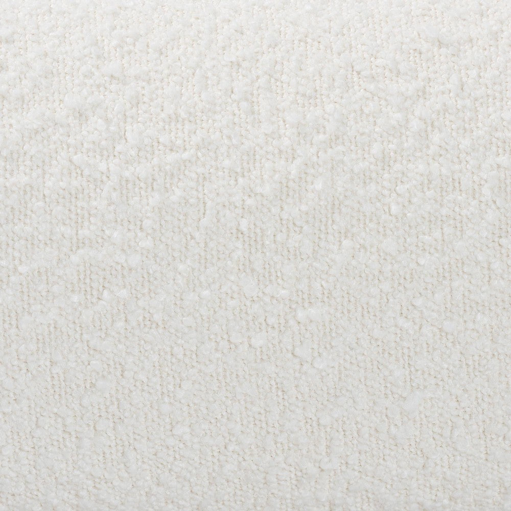 Baxton Studio Vinicio Mid-Century Modern Cream Boucle King Platform Bed WHI-BBT61296-Cream-King