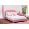 Baxton Studio Canterbury Contemporary Glam Pink Faux Leather Upholstered Full Size 3-Piece Bedroom Set