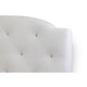 Baxton Studio Canterbury White Leather Contemporary Full-Size Bed
