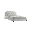 Baxton Studio Canterbury White Leather Contemporary Full-Size Bed