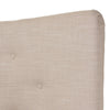 Baxton Studio Hannah Mid-Century Modern Beige Linen Queen Size Platform Bed WHI-BBT6570-Beige-Queen