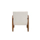 Baxton Studio Stratton Mid-Century Modern Cream Boucle Fabric and Walnut Brown Finished Wood Armchair WHI-BBT8013-16-Maya-Cream-Walnut-CC