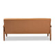 Baxton Studio Sorrento Mid-Century Modern Tan Faux Leather Upholstered and Walnut Brown Finished Wood Sofa WHI-BBT8013-Tan-Sofa
