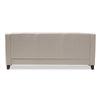 Baxton Studio Arcadia Modern and Contemporary Light Beige Fabric Upholstered Button-Tufted Living Room 3-Seater Sofa