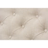 Baxton Studio Arcadia Modern and Contemporary Light Beige Fabric Upholstered Button-Tufted Living Room 3-Seater Sofa
