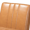 Baxton Studio Daymond Mid-Century Modern Tan Faux Leather Upholstered and Walnut Brown Finished Wood Dining Chair