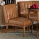 Baxton Studio Daymond Mid-Century Modern Tan Faux Leather Upholstered and Walnut Brown Finished Wood Dining Chair