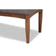 Baxton Studio Arvid Mid-Century Modern Gray Fabric Upholstered Wood Dining Bench WHI-BBT8051-Grey-Bench