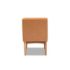 Baxton Studio Arvid Mid-Century Modern Tan Faux Leather Upholstered and Walnut Brown Finished Wood Dining Chair WHI-BBT8051-Tan-Walnut-CC