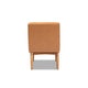 Baxton Studio Arvid Mid-Century Modern Tan Faux Leather Upholstered and Walnut Brown Finished Wood Dining Chair WHI-BBT8051-Tan-Walnut-CC
