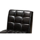 Baxton Studio Sanford Mid-Century Modern Dark Brown Faux Leather Upholstered and Walnut Brown Finished Wood Dining Chair