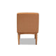 Baxton Studio Sanford Mid-Century Modern Tan Faux Leather Upholstered and Walnut Brown Finished Wood Dining Chair