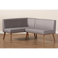 Grey, walnut brown