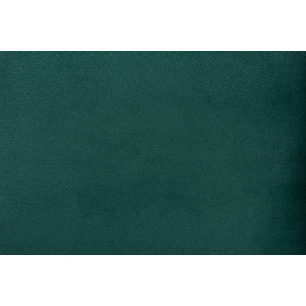 Baxton Studio Alvis Mid-Century Modern Emerald Green Velvet Upholstered and Walnut Brown Finished Wood 2-Piece Dining Nook Banquette Set