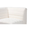 Baxton Studio Maya Modern White Boucle Fabric 4-Piece Modular Sectional Sofa