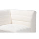 Baxton Studio Maya Modern White Boucle Fabric 4-Piece Modular Sectional Sofa