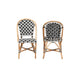 bali & pari Ambre Modern French Black and White Weaving Natural Rattan 2-Piece Bistro Chair Set WHI-BC003-Rattan-DC