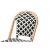 bali & pari Ambre Modern French Black and White Weaving Natural Rattan 2-Piece Bistro Chair Set WHI-BC003-Rattan-DC