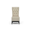 Baxton Studio Vincent Beige Linen Modern Accent Chair WHI-BH-A32386-Beige-AC