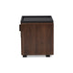 Baxton Studio Rikke Modern and Contemporary Two-Tone Gray and Walnut Finished Wood 1-Drawer Nightstand WHI-BR3NT304-Columbia-Dark-Grey-NS