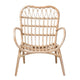 bali & pari Bajo Modern Bohemian Natural Brown Rattan Arm Chair WHI-Bajo-Rattan-CC