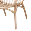 bali & pari Bajo Modern Bohemian Natural Brown Rattan Arm Chair WHI-Bajo-Rattan-CC