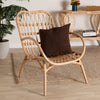 bali & pari Bajo Modern Bohemian Natural Brown Rattan Arm Chair WHI-Bajo-Rattan-CC