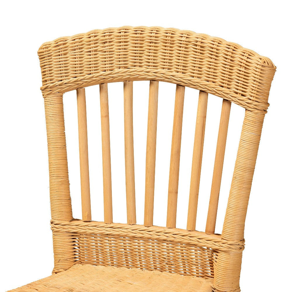 bali & pari Barito Modern Bohemian Natural Rattan Counter Stool WHI-Barito-Rattan-CC